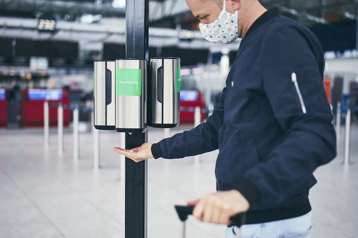 at the airport