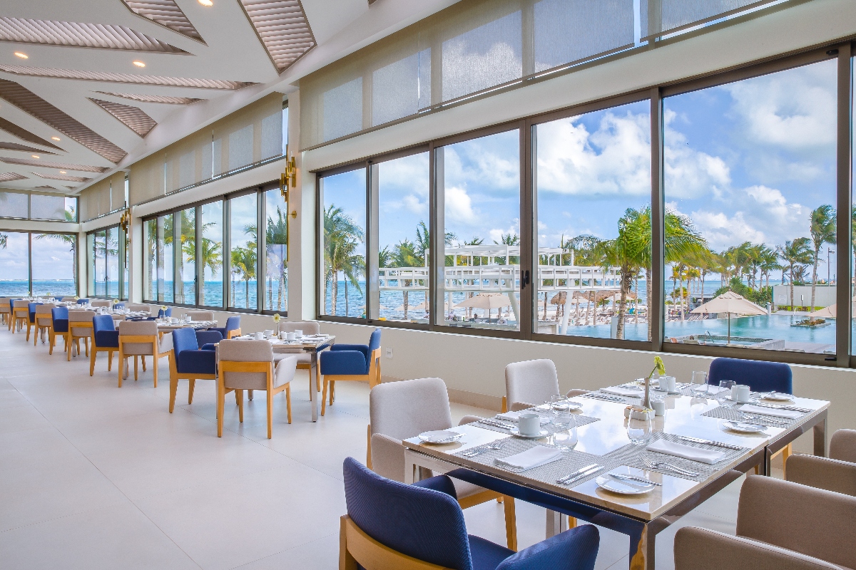 garza blanca cancun blanca blue restaurant
