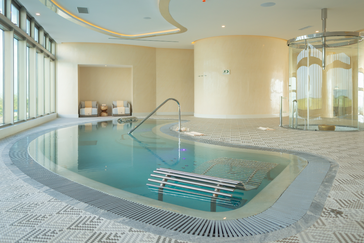 view of the hydrotherapy circuit at spa imagine cancun
